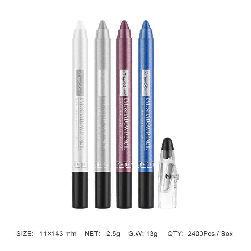 12 Farb Highlighter Lidschatten Bleistift wasserdichte Glitzer Matt Nackt Lidschatten Make -up Pigment Kosmetik Blauer Weiß Eyeliner Pen