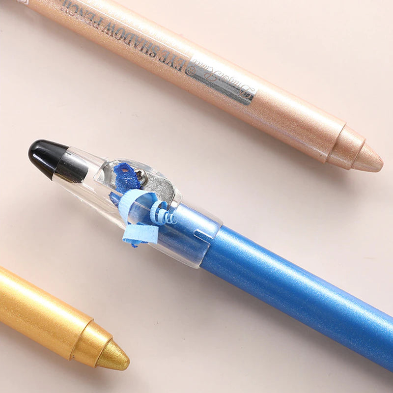 12 Farb Highlighter Lidschatten Bleistift wasserdichte Glitzer Matt Nackt Lidschatten Make -up Pigment Kosmetik Blauer Weiß Eyeliner Pen