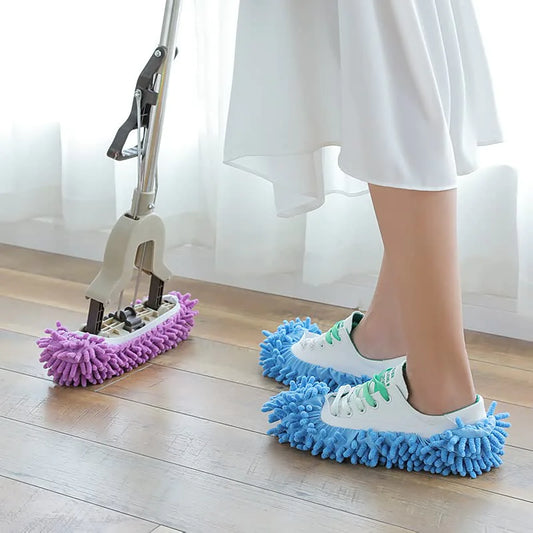 Kapcie mopa domowe sprzątanie kurzu eliminacja leniwej ściany podłogowej eliminacja eliminacja sprzątania butów stóp Pokrywa do mycia wielkimi wielosobiem wielokrotnego użytku
