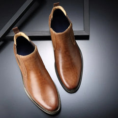 Martin Boots Chaussures hautes masculines Bottes pour hommes de style britannique