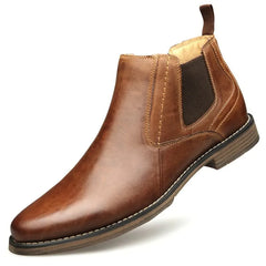 Martin Boots Chaussures hautes masculines Bottes pour hommes de style britannique
