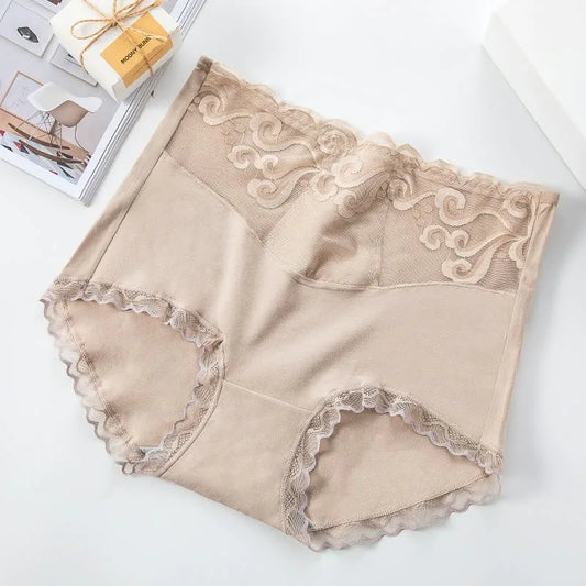 Women's Sexy Lace Underwear Slim-fit Seamless Waist Cincher Breathable Briefs