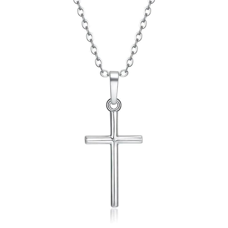 Gold Silver Cross Pendant Ladies Cross Pendant Necklace