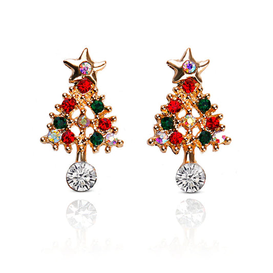 Accessori Ornamenti natalizi per le orecchie di diamanti