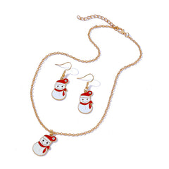 Accessories Lovely Cartoon Multicolour Gift Earrings Necklace Female