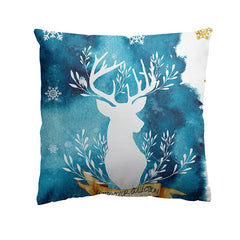 Christmas Watercolor Pillowcase Festival Homeware Heartwarming Cushion Cover