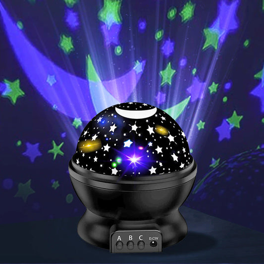 Galaxy Starry Sky Projector Lampada Auto Star Rotable Night Light USB/ Batteria Power Bed Affermazione Proiezione Remoto Controllo