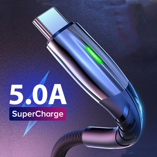 5A USB Type C Cable micro USB Charge rapide Téléphone mobile Android Charger Type-C Cordon de données pour Huawei P40 Mate 30 Xiaomi 12