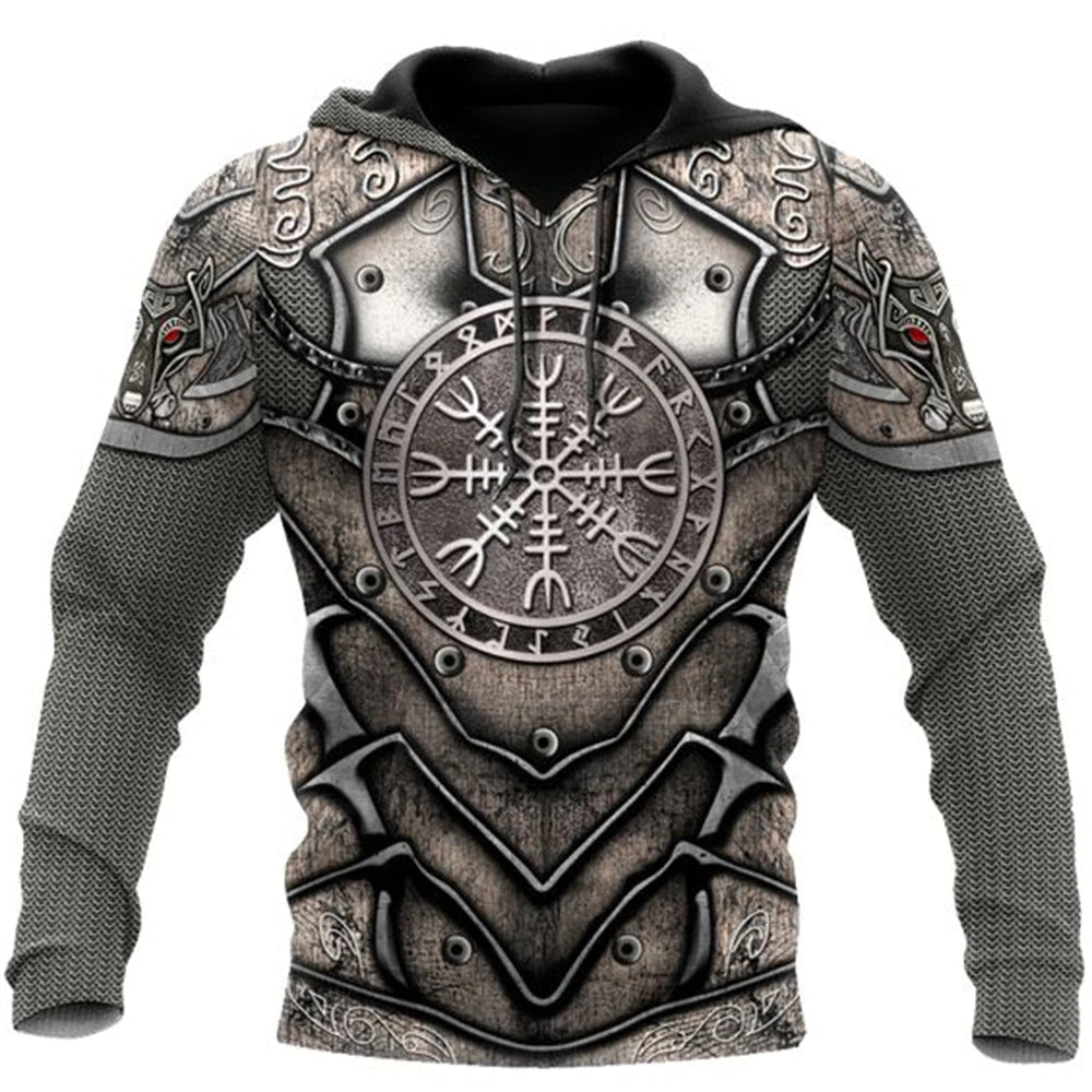 Men's Trendy Hooded Sweater Creative Design Digital Printing