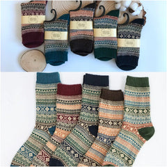 Socks Men Retro Trend Cotton Socks Thickening Keep Warm