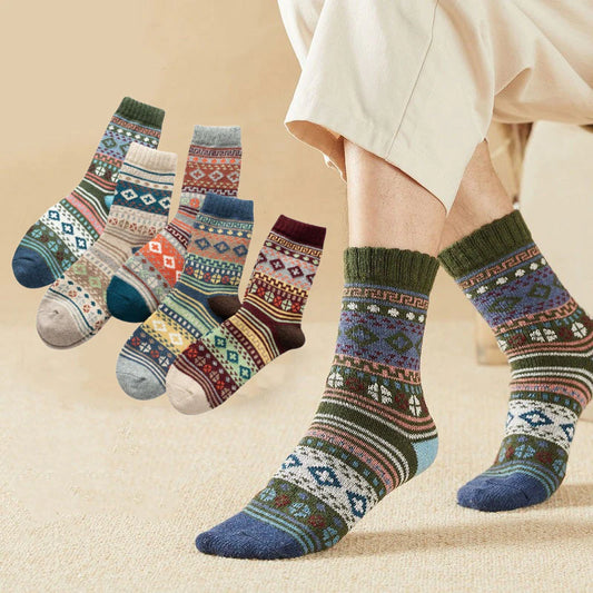 Socken Männer retro Trend Trend Baumwollsocken Verdickung halten sich warm halten