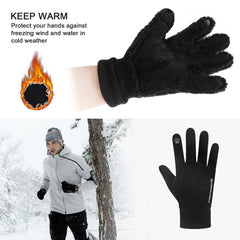 Tagvo zimowe rękawiczki do biegania, zamszowe wiatroodporne termiczne przeciw poślizgowe rękawice ekranu dotykowego, zimna pogoda sporty na zewnątrz kemping wędrówki rowerowe rowerowe rowerowe rękawiczki dla mężczyzn kobiety kobiety