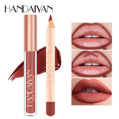 Dwaterproof Waterproof Matte Lip Liner Red Contour Shades Long Lasting Lipstick Nude Brown Cup Lip Gloss Lips Makeup Cosmetics
