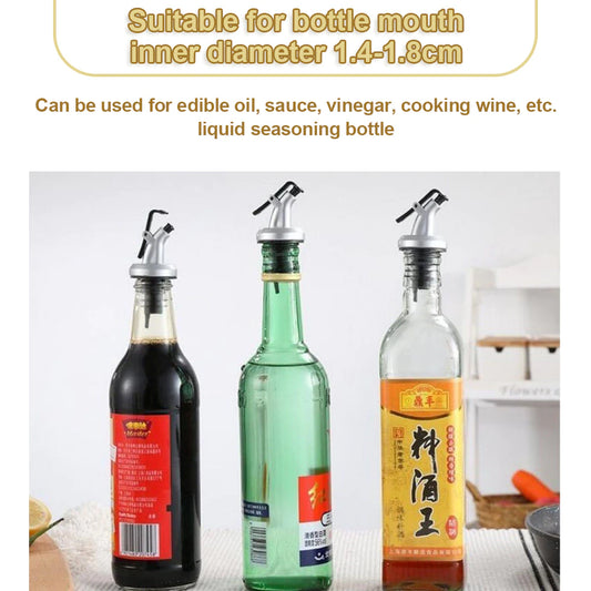 1pc aceite pulverizador de botella salsa salsa boquilla boquilla de bote de licor dispensador de aceite asb con bloqueo de botella a prueba de botella herramienta de cocina