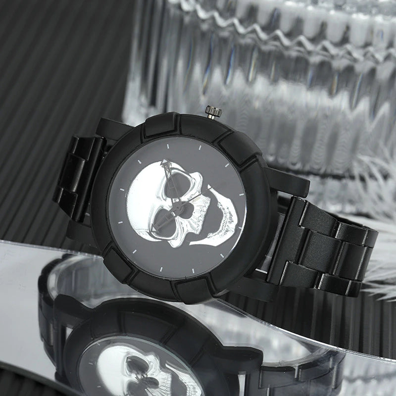 Skull Head Steel Strap Men's Watch Personality Metal Men's Watch Gift Watch
