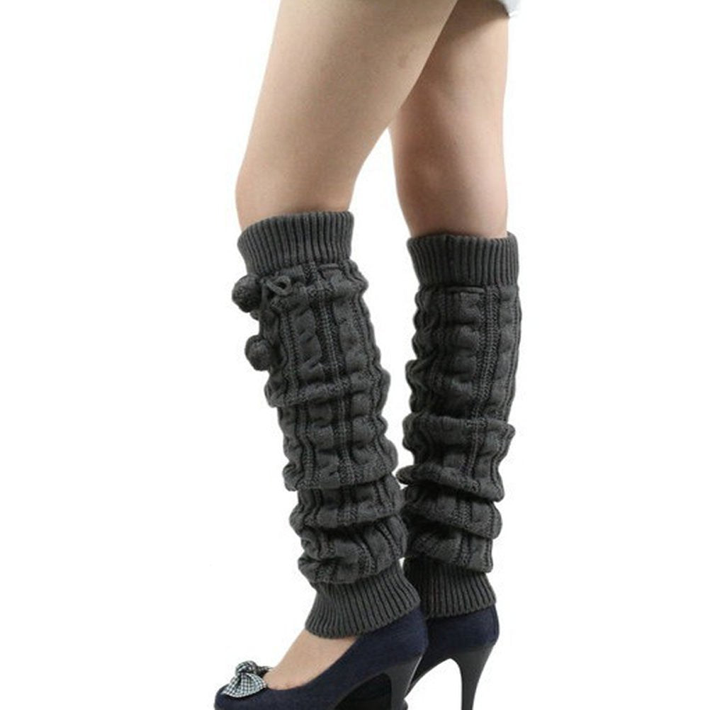 Women's Fashion Winter Leggings Boots Long Leg Warmer Knit Crochet Socks Knitted Warm Thigh High Socks