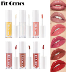 Colores de ajuste de 6 colores Hot Lip Lip Gloss Glossing Nourishing e Hydrating Big Mouth Lip Lip Lip Plumper