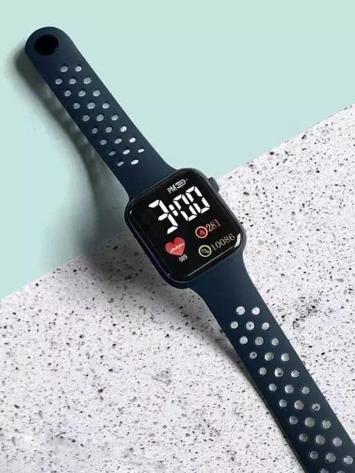 Men's Square Waterproof Digital Watch