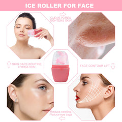 1pc Skin Care Beauty Lifting Contouring Tool Silicone Ice Cube Trays Ice Globe Ice Balls Face Massager Facial Roller Reduce Acne