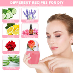 1pc Skin Care Beauty Lifting Contouring Tool Silicone Ice Cube Trays Ice Globe Ice Balls Face Massager Facial Roller Reduce Acne