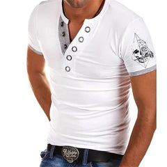 Herren-T-Shirt mit V-Ausschnitt mit kurzem Ärmeln, Plus-Größe, dünnem Bodenhemd, Herren-Sweatshirt.