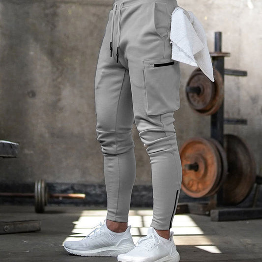 Pantalon de cargaison de jogger à sec pour hommes avec cordon et poches